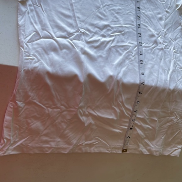 Croft &Barrow white silky  Tee Large - Picture 5 of 5